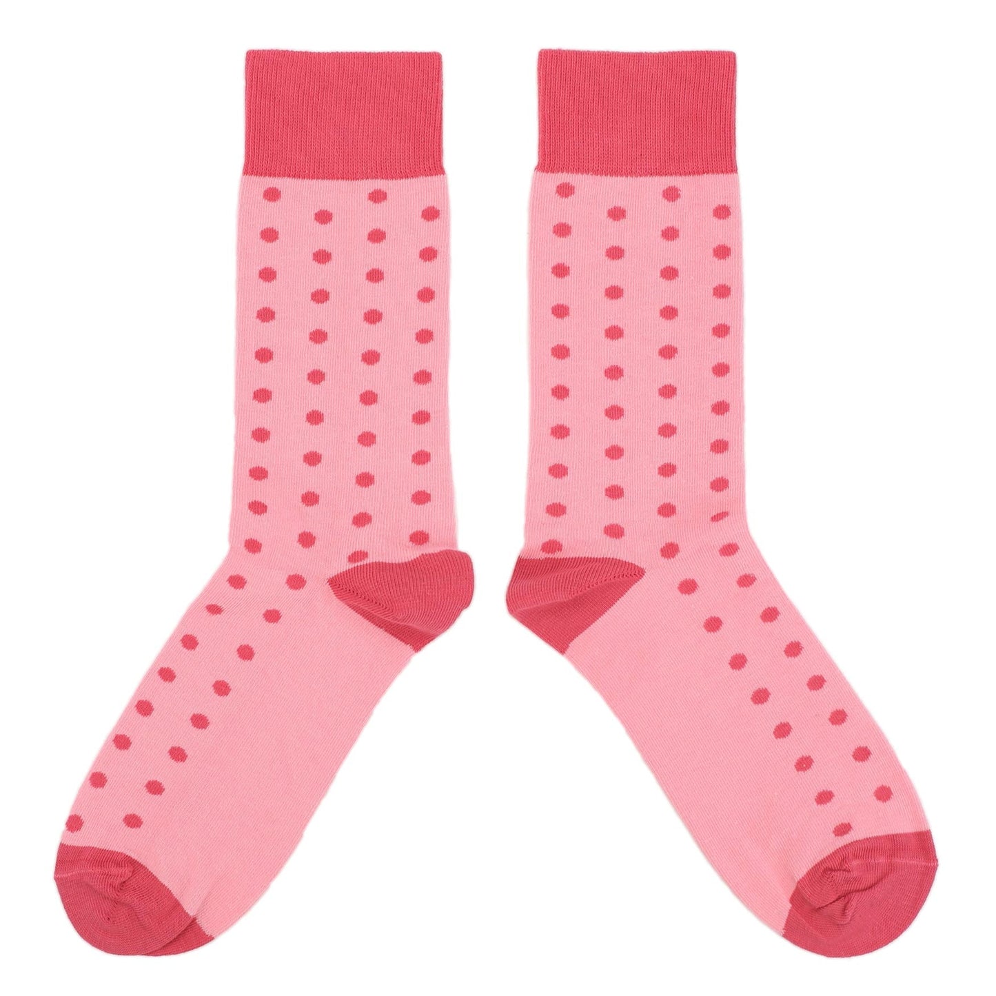 Customizable Groomsmen Gift Set Flamingo Guava Polka Dot Men's Dress Socks