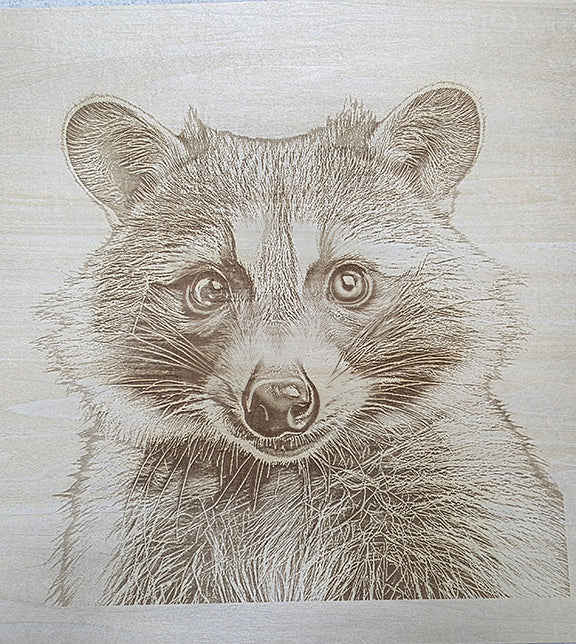 Engraved Wood Wildlife Pictures