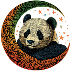 Celtic Panda Spirit Animal T-Shirt