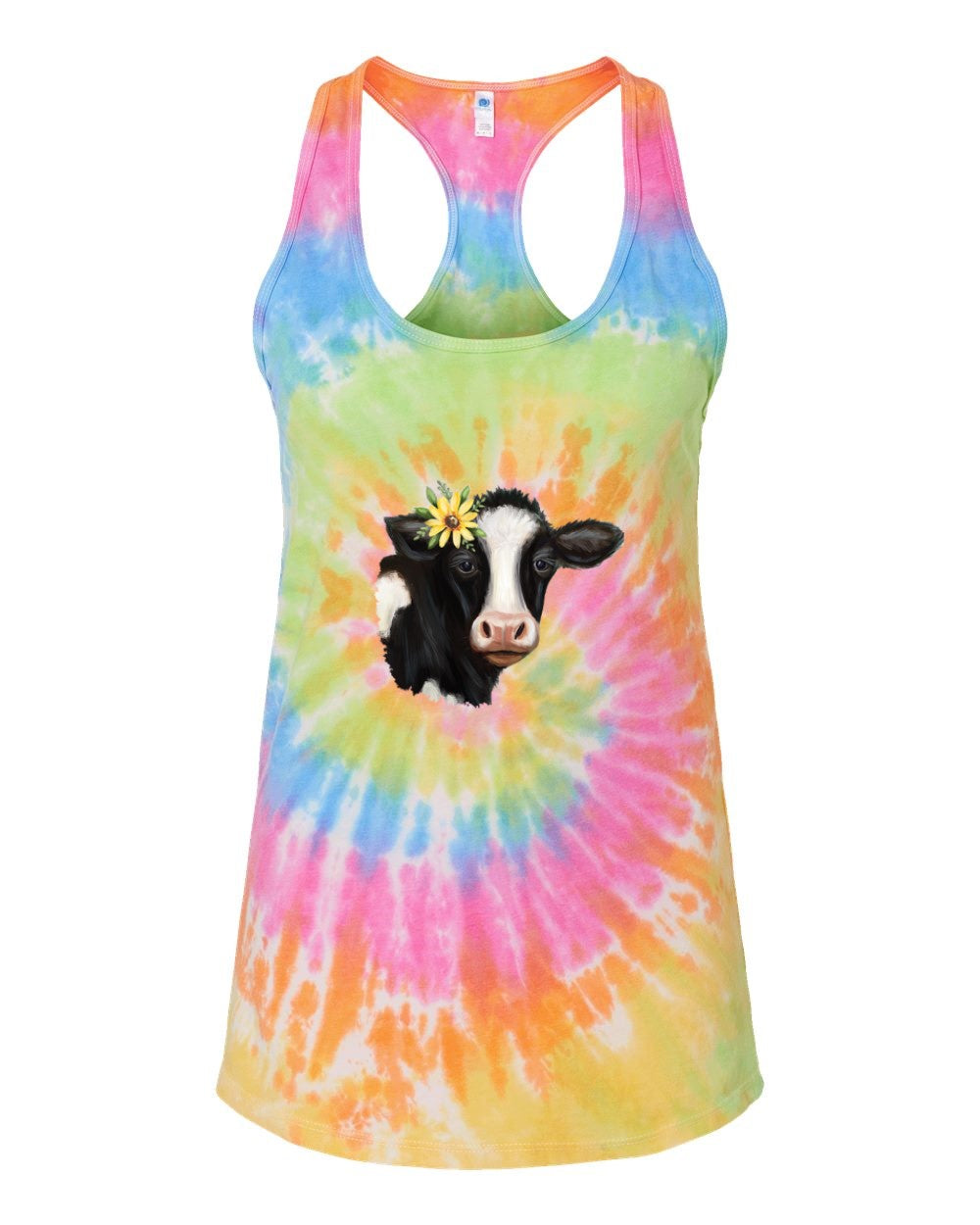 Tie Dye Racerback T Shirt Eternity