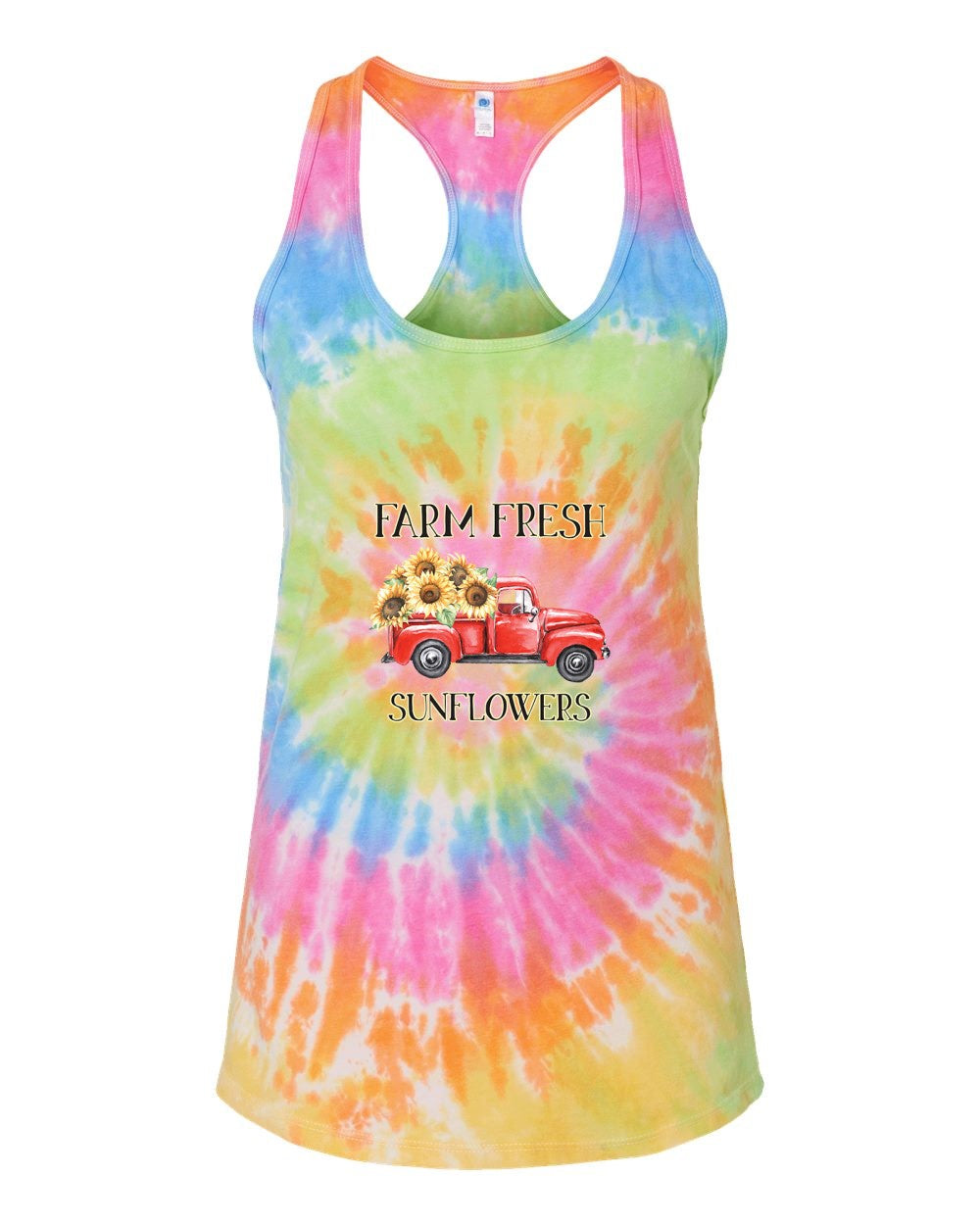 Tie Dye Racerback T Shirt Eternity