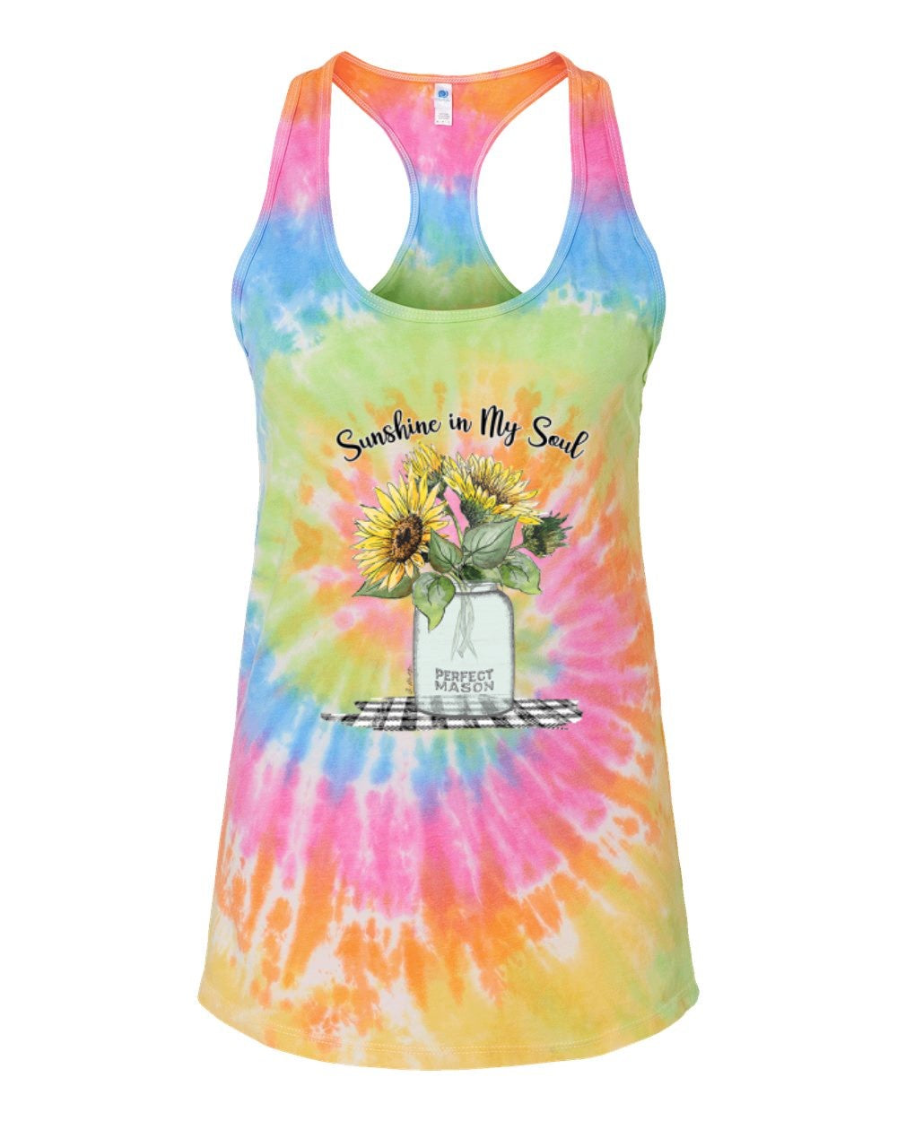 Tie Dye Racerback T Shirt Eternity