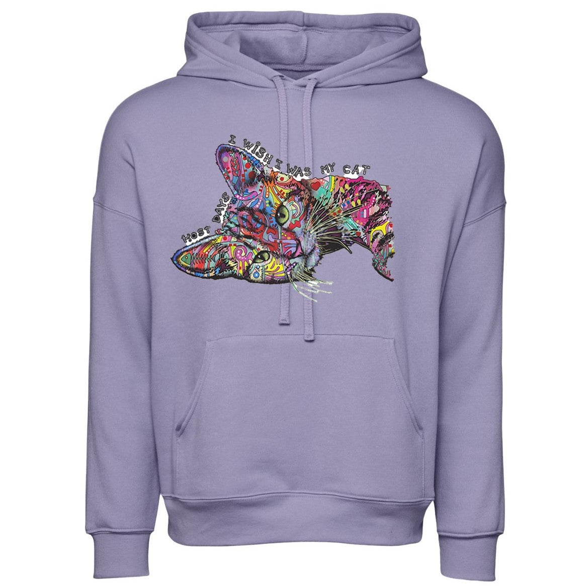 Sponge Fleece Drop Shoulder Hoodie Dark Lavender