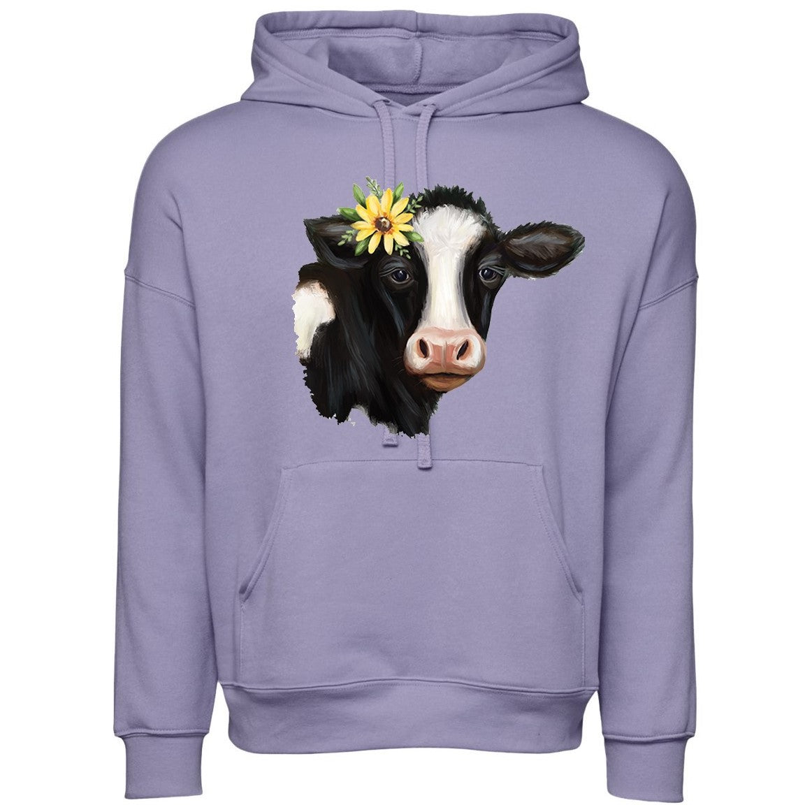 Sponge Fleece Drop Shoulder Hoodie Dark Lavender