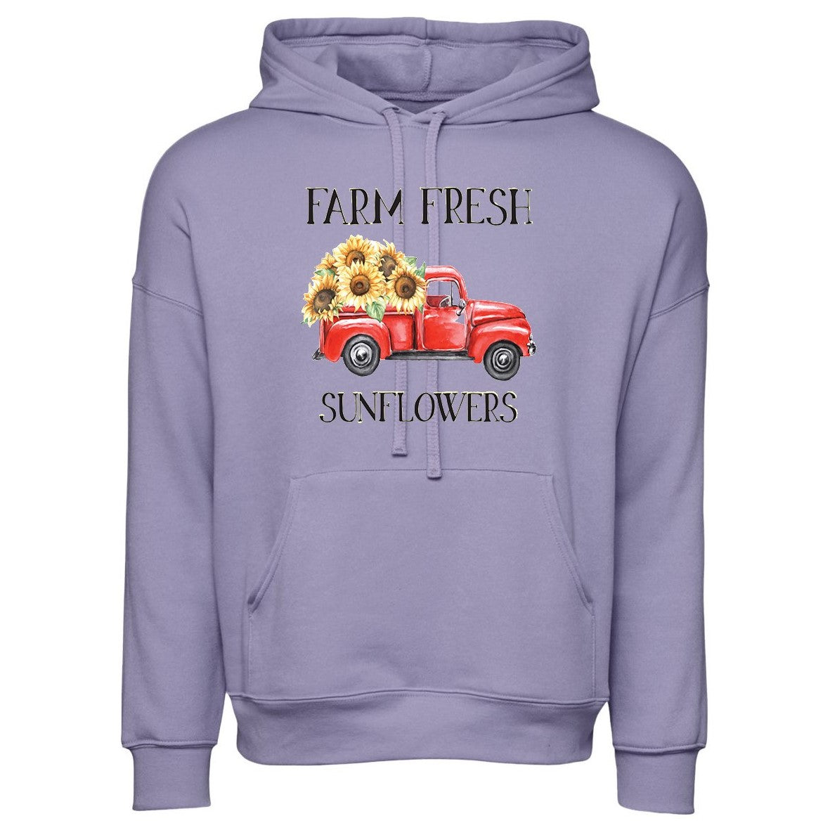 Sponge Fleece Drop Shoulder Hoodie Dark Lavender