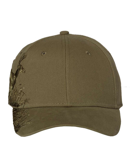 DRI Duck Sports Running Buck Cap Olive