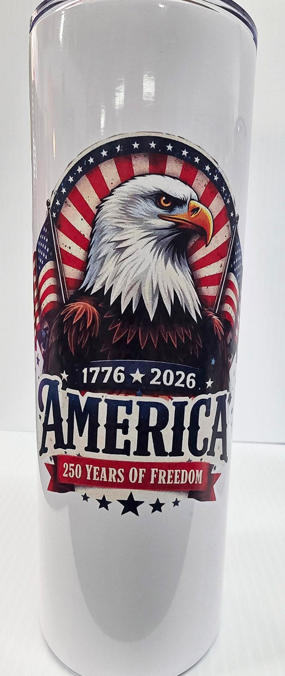 20 Ounce American Themed Tumblers