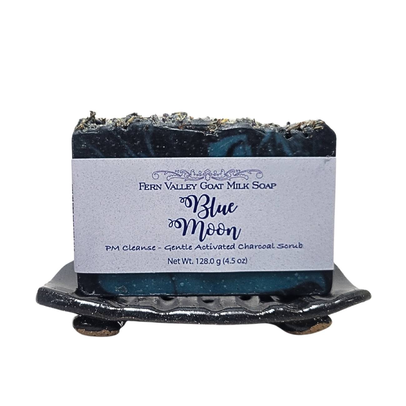 Natural Goat Milk Soap | Charcoal Exfoliating Scrub | Blue Moon PM Cleanse