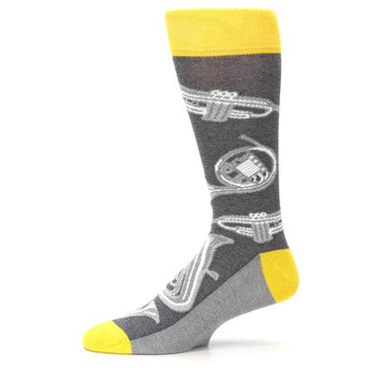 Brass Instruments- USA Made Men's Dress Socks