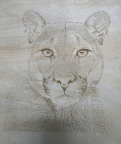 Engraved Wood Wildlife Pictures