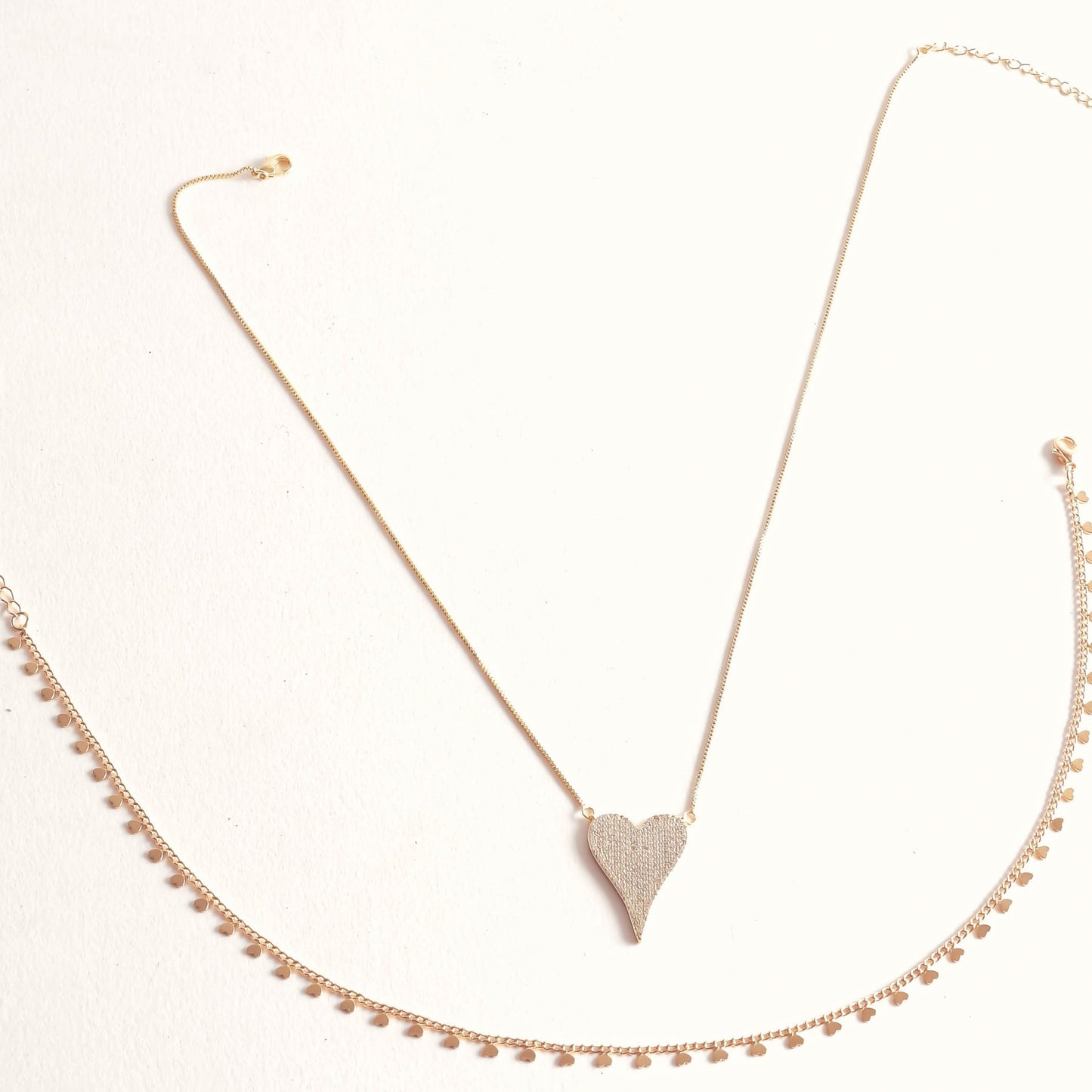 Pave Heart Set