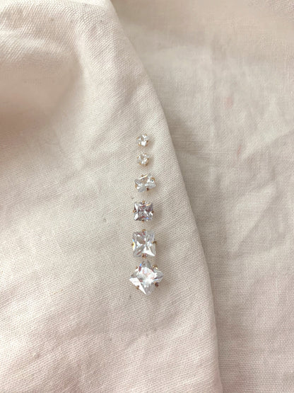 Princess Cut Stud