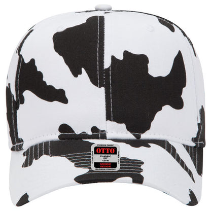 OTTO CAP Cow Pattern Cotton Blend Twill Cap