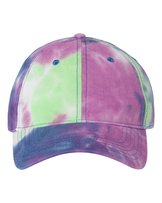 Colorful Tie-Dye Caps Purple Passion