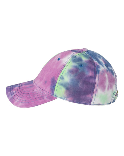 Colorful Tie-Dye Caps Purple Passion