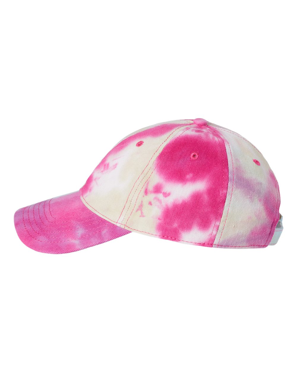 Colorful Tie-Dye Caps Raspberry Mist