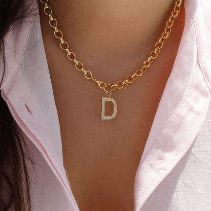 Initial Rollo Necklace