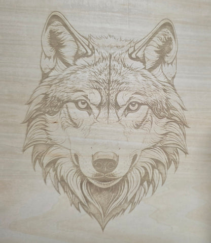 Engraved Wood Wildlife Pictures