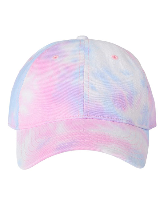 Colorful Tie-Dye Caps Cotton Candy