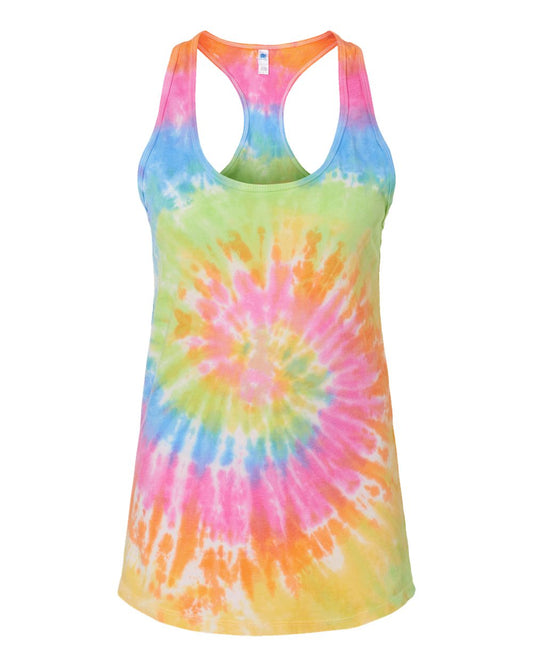 Tie Dye Racerback T Shirt Eternity