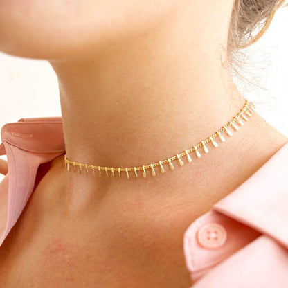 Rose + Gold + Silver Fringe