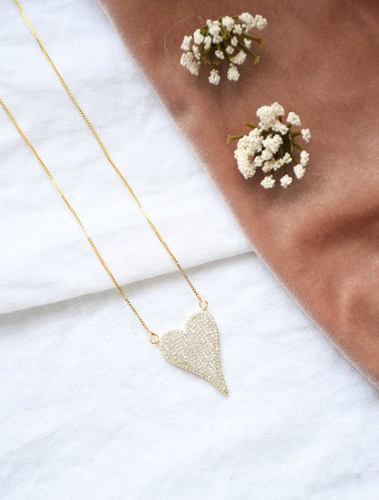 Pave Heart Set