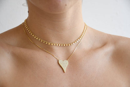 Pave Heart Set